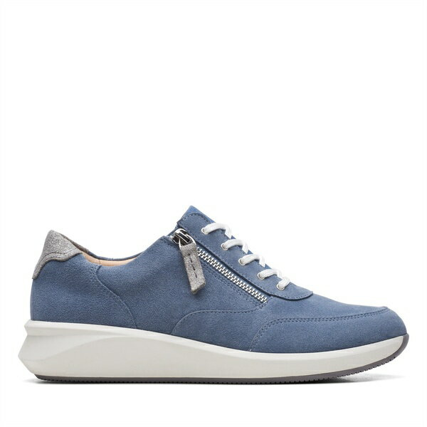 【送料無料】 クラークス レディース スニーカー シューズ Clarks Un Rio Zip Ld09 Denim Blue