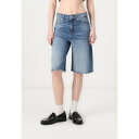 ボス レディース デニムパンツ ボトムス JORTS - Denim shorts - bright blue(4)