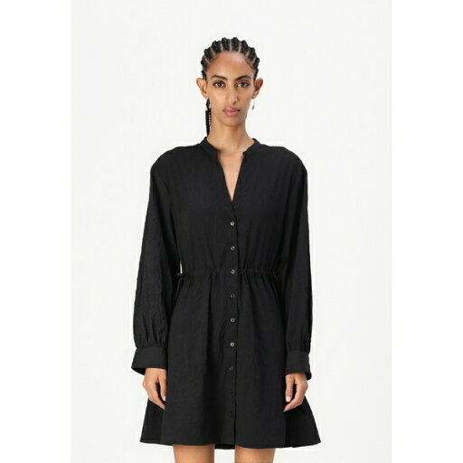 サムス サムス レディース ワンピース トップス AMELIA DRESS - Shirt dress - black サムス サムス レディース ワンピース トップス AMELIA DRESS - Shirt dress - black