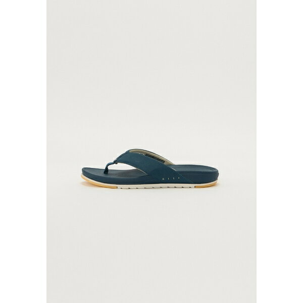リーフ メンズ サンダル シューズ T-bar sandals - deep sea/white
