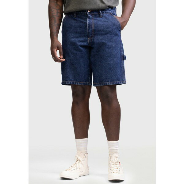 リディファイン レベル メンズ サンダル シューズ MITO LOOSE FIT - Denim shorts - dark blue