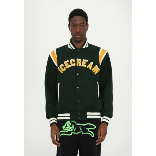 アイスクリーム メンズ ジャケット&ブルゾン アウター DRIPPY VARSITY - Bomber Jacket - green アイスクリーム メンズ ジャケット&ブルゾン アウター DRIPPY VARSITY - Bomber Jacket - green