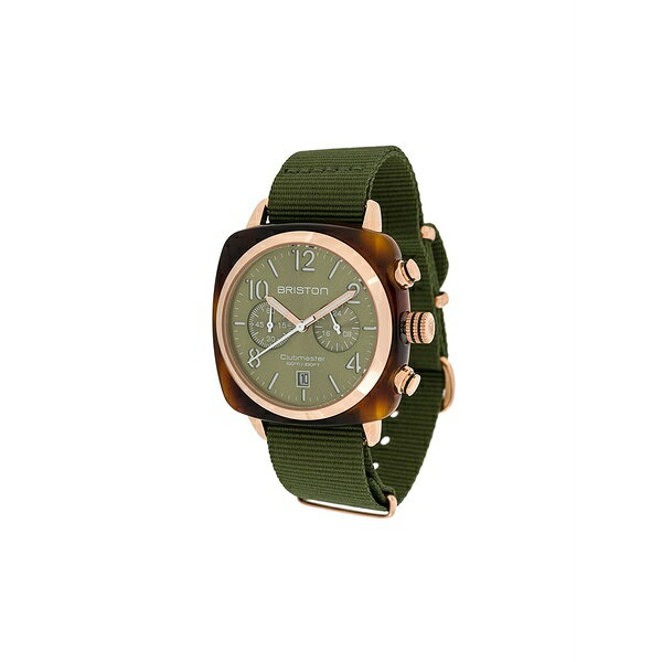 ブリストン メンズ 腕時計 アクセサリー Clubmaster classic chrono 40mm Green
