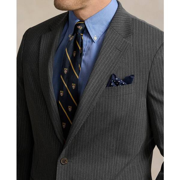 ラルフローレン メンズ ジャケット＆ブルゾン アウター Men's Striped Sport Coat Medium Grey