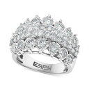 エフィー コレクション レディース リング アクセサリー EFFY Diamond Cluster Ring (2-3/8 ct. t.w.) in 14k W...