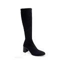 エアロソールズ レディース ブーツ シューズ Centola Dress Tall Mid Heel Boots Black Stretch
