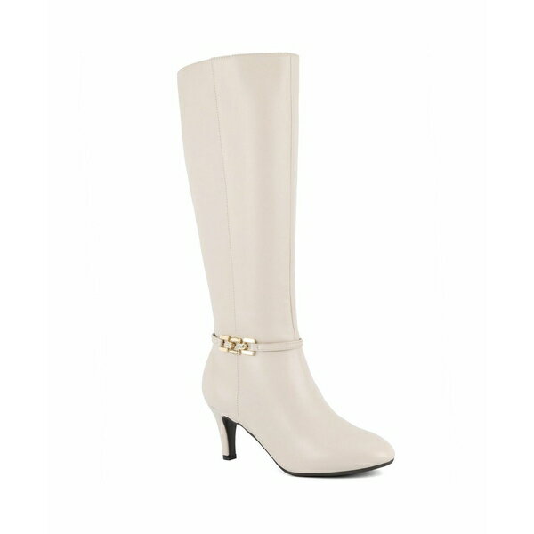 ジョーンズニューヨーク レディース ブーツ シューズ Women's Hanlee Wide Calf Knee High Dress Boots Winter White