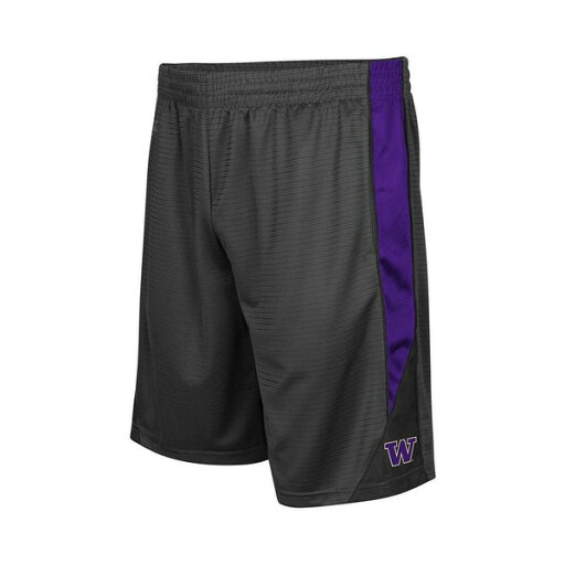 コロシアム メンズ カジュアルパンツ ボトムス Men's Charcoal Washington Huskies Turnover Shorts Charcoal コロシアム メンズ カジュアルパンツ ボトムス Men's Charcoal Washington Huskies Turnover Shorts Charcoal