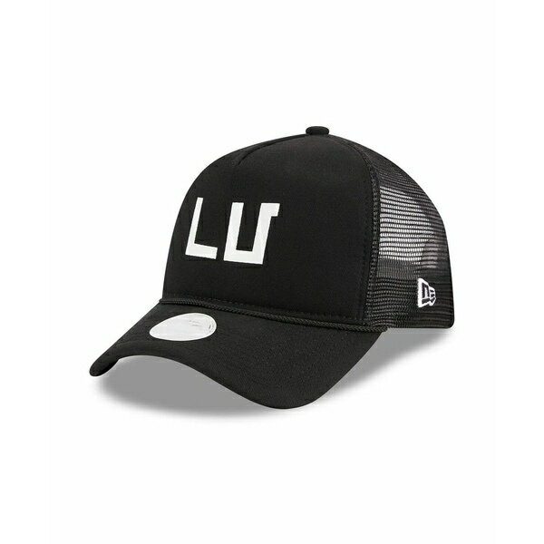 ニューエラ レディース 帽子 アクセサリー Women's Black Las Vegas Raiders McGee Trucker 9FORTY Adjustable Hat Black