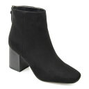 ジャーニーコレクション レディース ブーツ シューズ Women's Audrina Stacked Heel Dress Booties Black