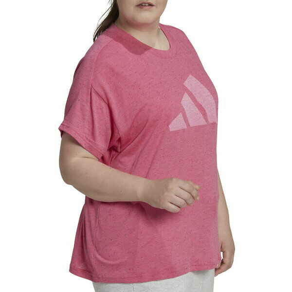 アディダス レディース シャツ トップス Adidas Women's Sportswear Future Icons Winners 3.0 T-Shirt (Plus Size) Pulse Magenta