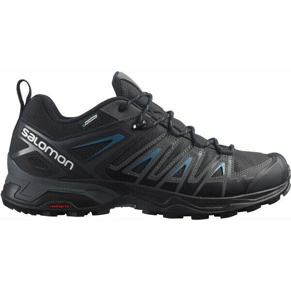 サロモン メンズ ブーツ＆レインブーツ シューズ Salomon Men's X Ultra Pioneer Waterproof Hiking Shoes Black/Magnet