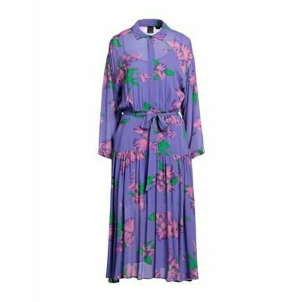 【送料無料】 ピンコ レディース ワンピース トップス Midi dresses Purple