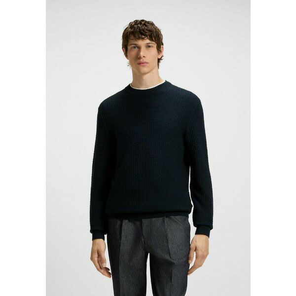 ボス メンズ ニット&セーター アウター Jumper - dark blue four