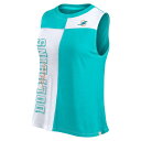 t@ieBNX fB[X TVc gbvX Miami Dolphins Fanatics BrandedWomen's Script Color Block Tank Top Aqua/White