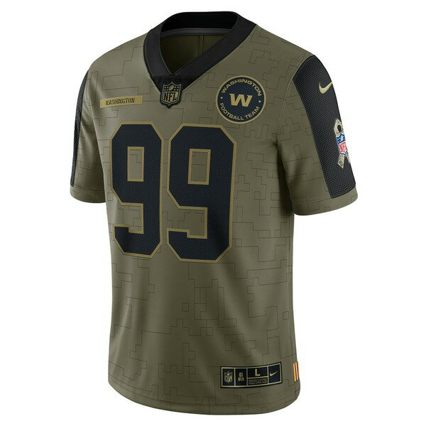 ʥ  ˥ե ȥåץ Chase Young Washington Football Team Nike 2021 Salute To Service Limited Player Jersey Olive