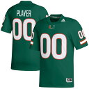 アディダス メンズ ユニフォーム トップス Miami Hurricanes adidas PickAPlayer NIL Replica Football Jersey Green