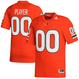 アディダス メンズ ユニフォーム トップス Miami Hurricanes adidas PickAPlayer NIL Replica Football Jersey Orange