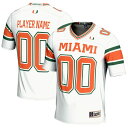 ゲームデイグレーツ メンズ ユニフォーム トップス Miami Hurricanes GameDay Greats NIL PickAPlayer Football Jersey White