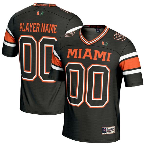 ǥ졼  ˥ե ȥåץ Miami Hurricanes GameDay Greats NIL PickAPlayer Football Jersey Black