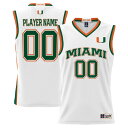 ゲームデイグレーツ メンズ ユニフォーム トップス Miami Hurricanes GameDay Greats NIL PickAPlayer Lightweight Basketball Jersey White