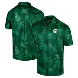 コロシアム メンズ ポロシャツ トップス Michigan State Spartans Colosseum Big & Tall Palms Polo Green