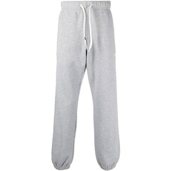 オートリー メンズ カジュアルパンツ ボトムス Logo-print cotton track pants Grey