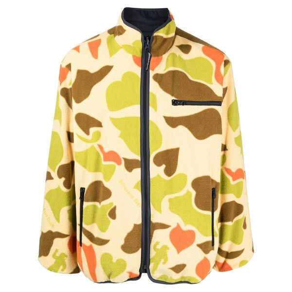 ビリオネアボーイズクラブ メンズ ジャケット＆ブルゾン アウター Camouflage-print reversible fleece jacket Multicolour
