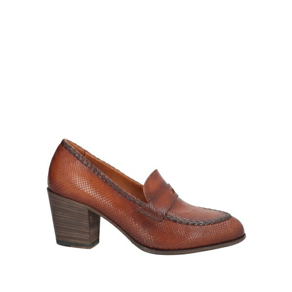 【送料無料】 パンタネッティ レディース スリッポン・ローファー シューズ Loafers Brown