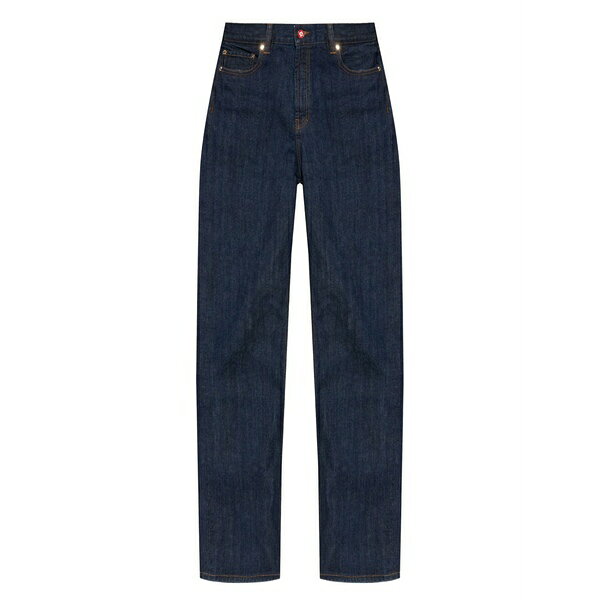 カサブランカ メンズ デニムパンツ ボトムス Logo-patch jeans Blue
