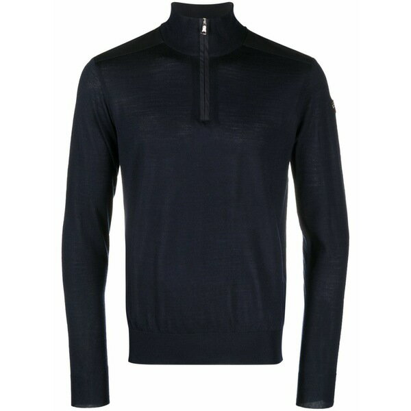 ポールアンドシャーク メンズ ニット&セーター アウター Logo-patch roll-neck jumper Blue