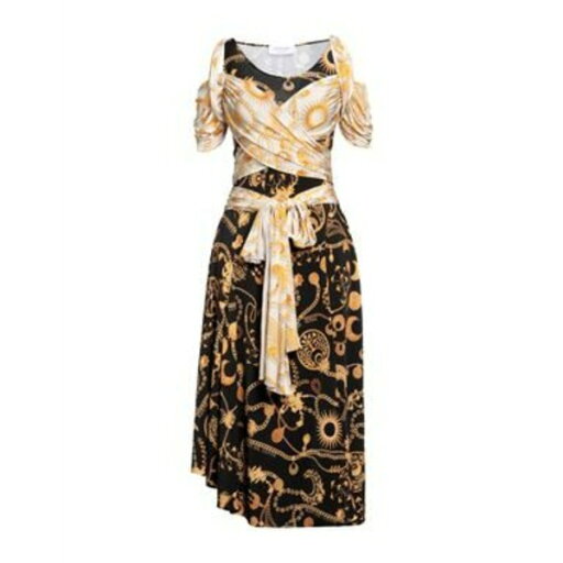 【送料無料】 マリーン セル レディース ワンピース トップス Midi dresses Black 【送料無料】 マリーン セル レディース ワンピース トップス Midi dresses Black