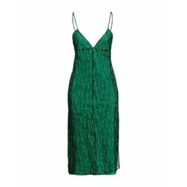 【送料無料】 ヴィクトリア ベッカム レディース ワンピース トップス Midi dresses Green