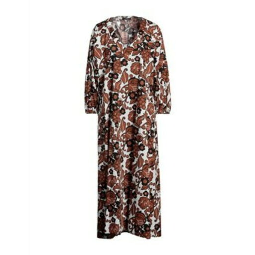 【送料無料】 ラウラ ウルビナーティ レディース ワンピース トップス Maxi dresses Brown 【送料無料】 ラウラ ウルビナーティ レディース ワンピース トップス Maxi dresses Brown