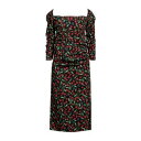 【送料無料】 キャロライナヘレラ レディース ワンピース トップス Midi dresses Black