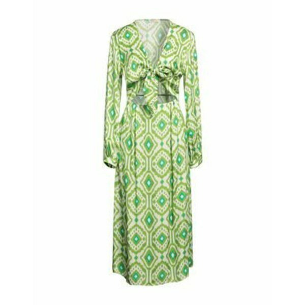 【送料無料】 ハナミ ドール レディース ワンピース トップス Maxi dresses Green