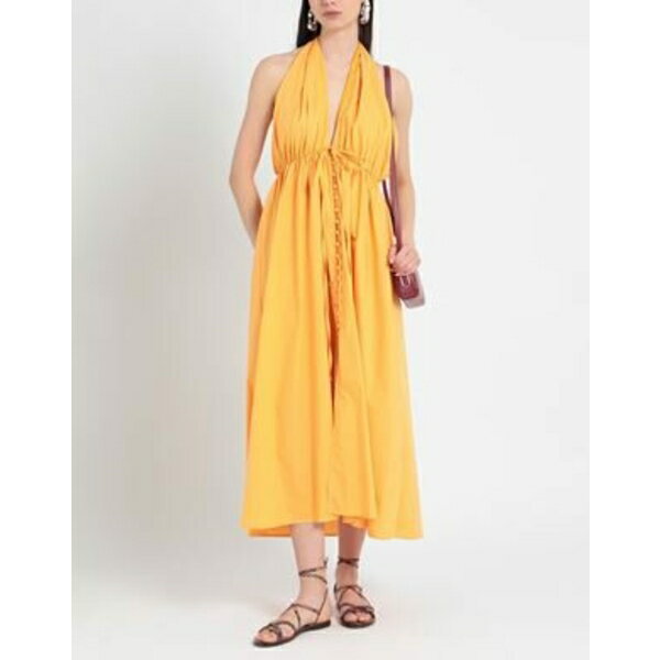 【送料無料】 イザベル ブランシュ パリ レディース ワンピース トップス Midi dresses Orange