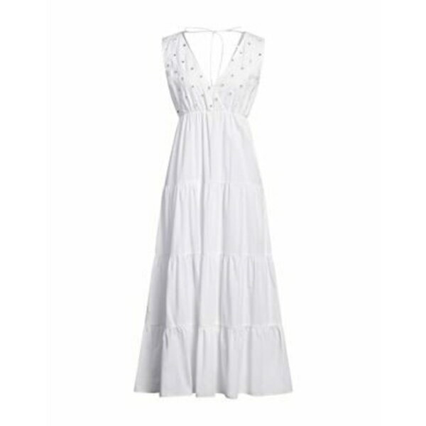 【送料無料】 ナインティーン セブンティ レディース ワンピース トップス Maxi dresses White