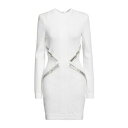 【送料無料】 バルマン レディース ワンピース トップス Mini dresses White