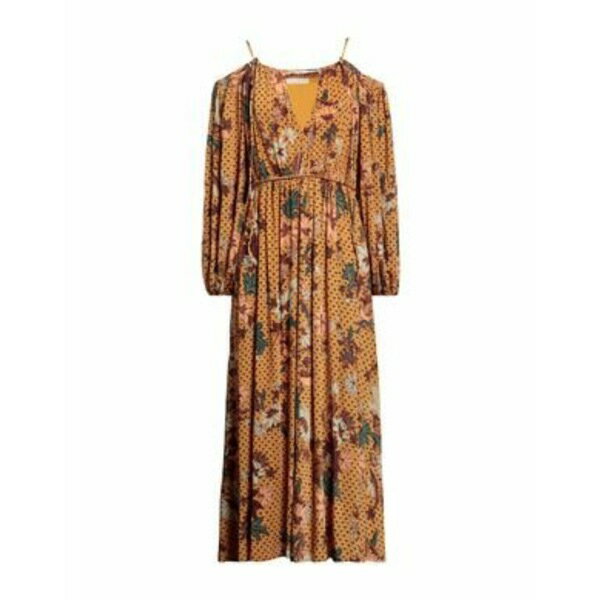 【送料無料】 ウラ・ジョンソン レディース ワンピース トップス Maxi dresses Yellow