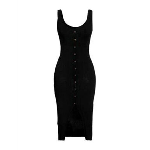 【送料無料】 エーケプ レディース ワンピース トップス Midi dresses Black 【送料無料】 エーケプ レディース ワンピース トップス Midi dresses Black