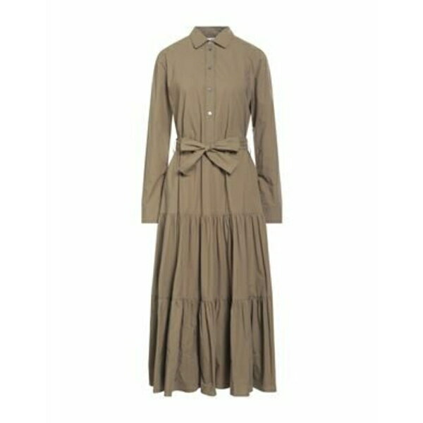 【送料無料】 キャリバン レディース ワンピース トップス Midi dresses Green