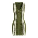 【送料無料】 バルマン レディース ワンピース トップス Mini dresses Green