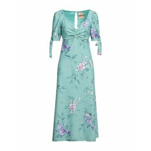【送料無料】 アニエバイ レディース ワンピース トップス Midi dresses Green