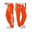 カールバンクス レディース カジュアルパンツ ボトムス Women's Orange Denver Broncos Scrimmage Fleece Pants Orange