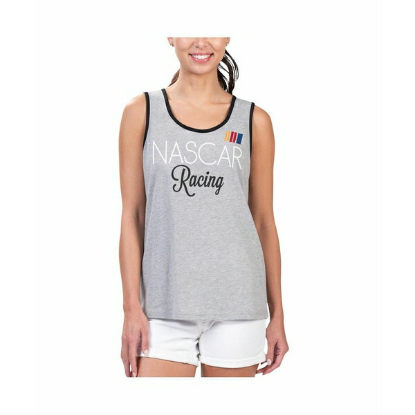 カールバンクス レディース カットソー トップス Women's Heather Gray NASCAR Fastest Lap Fashion Tank Top Heather Gray