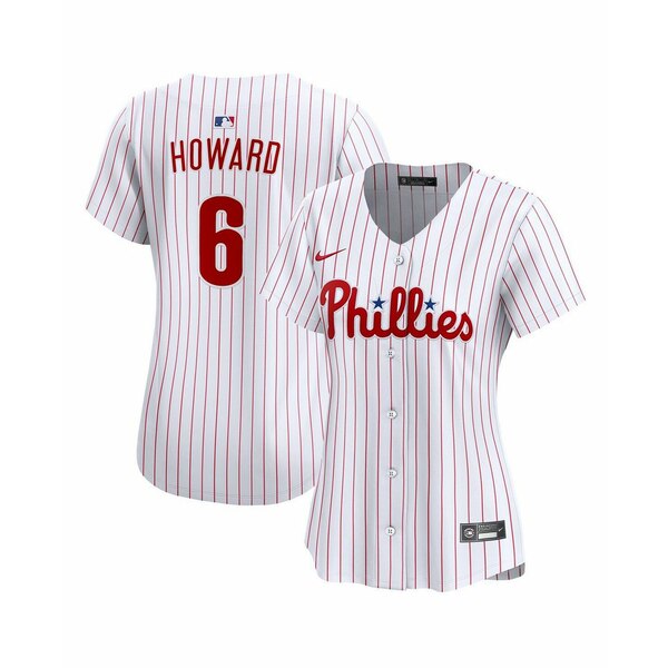 ナイキ レディース カットソー トップス Women's Ryan Howard White Philadelphia Phillies Limited Je..