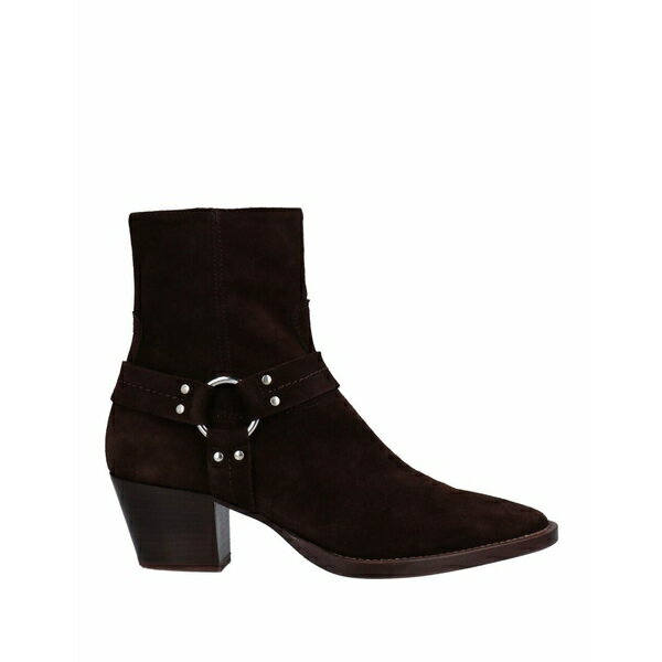 【送料無料】 アンナ・エフ レディース ブーツ シューズ Ankle boots Dark brown