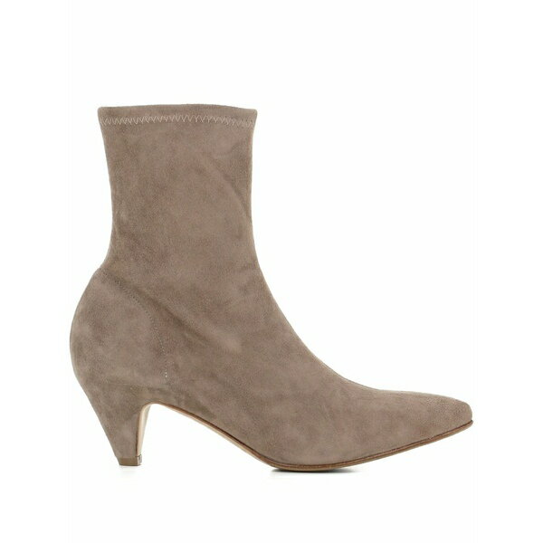 Engineer - デル カルロ レディース ブーツ シューズ Pointed suede boots Brown