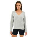 スピリッツフィフティファイブ レディース パーカー・スウェットシャツ アウター Bennie Fleece V-neck Sweatshirt Heather ...